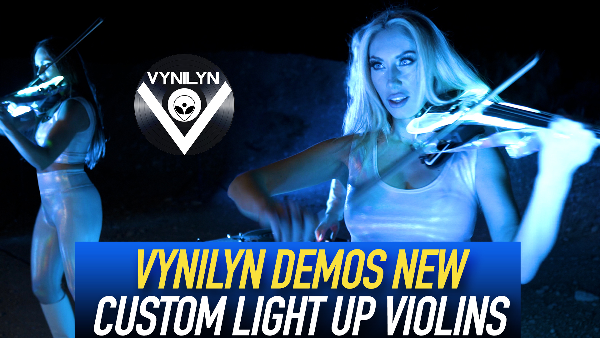 Vynilyn Demos new custom light-up violin